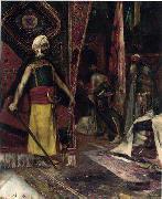 Arab or Arabic people and life. Orientalism oil paintings  385